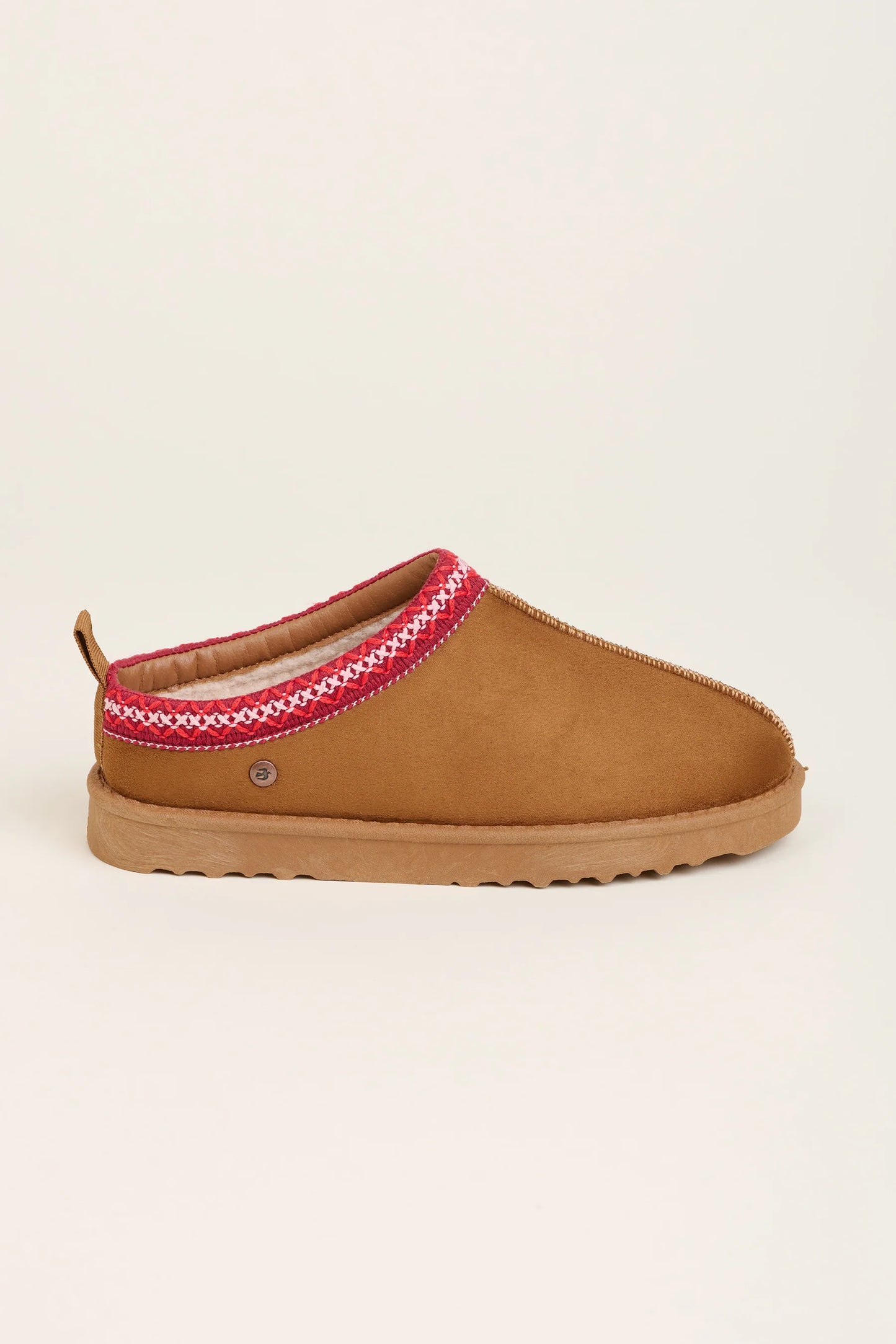 Womens Cross Stitch Detail Slipper - Footwear For Comfortable Walking