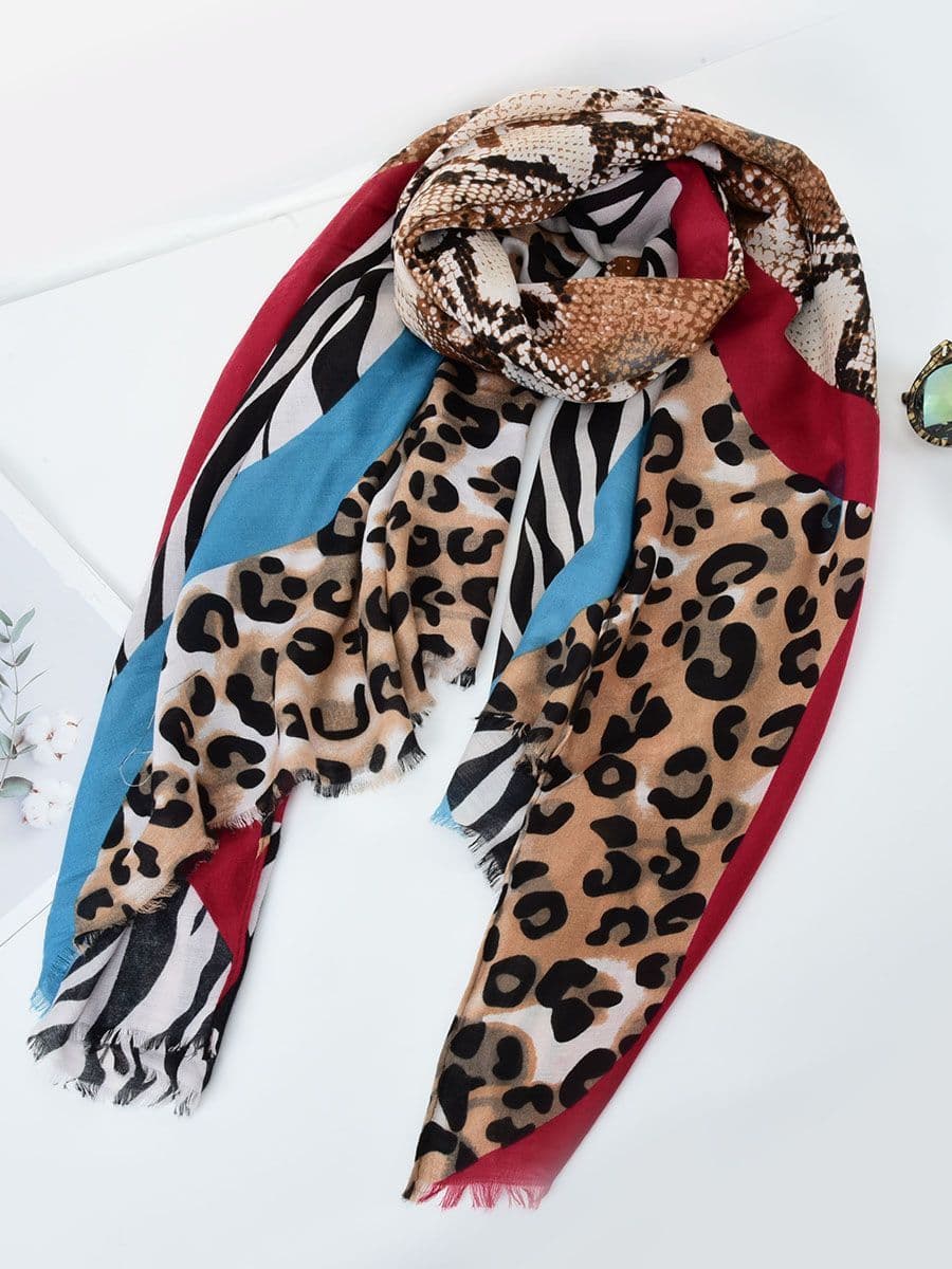 Animal Print Ladies Oversize Scarf