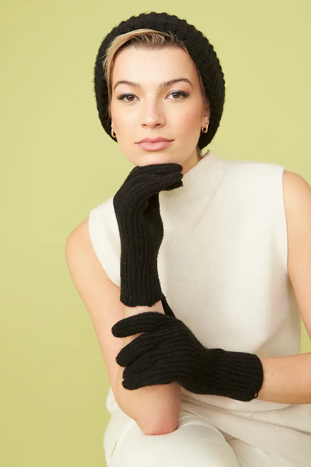 Black - Banana Peel Blend Beanie Hat