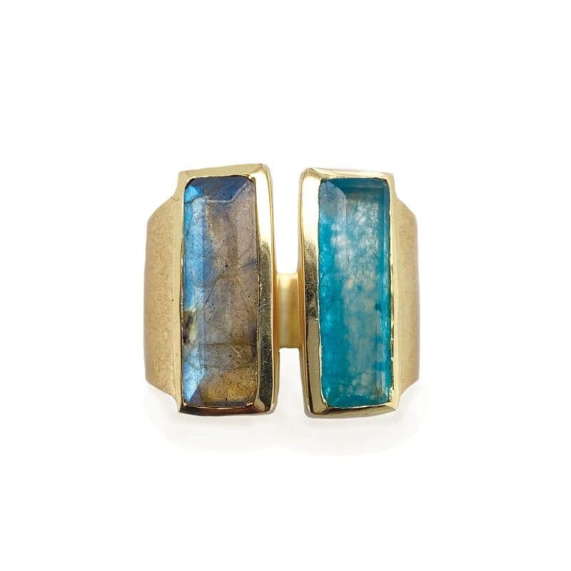 Bronx Double Gemstone Bar Contemporary
