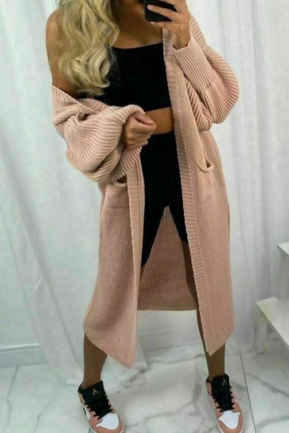 Cardigan Longline Knitted