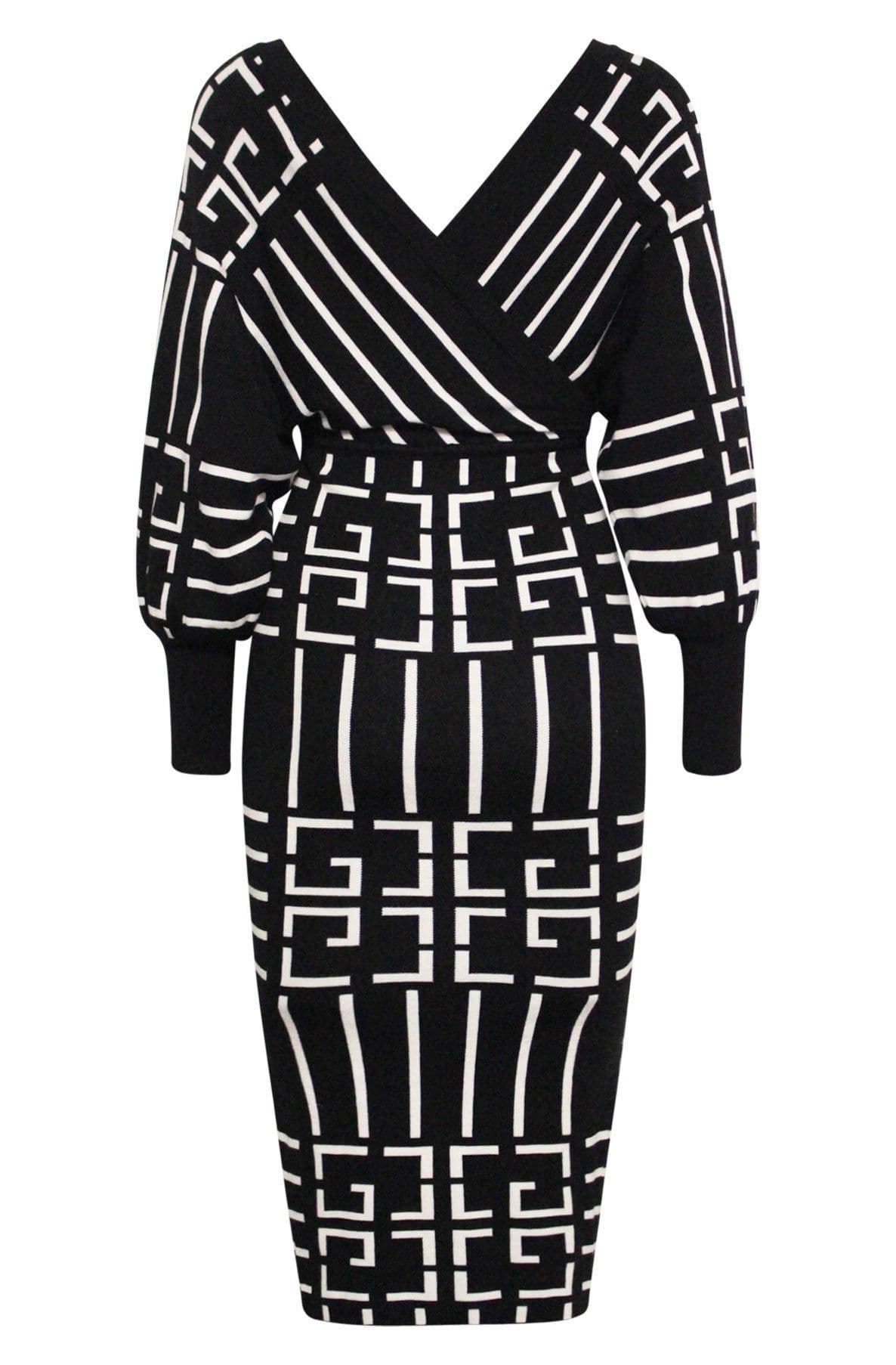 Cassandra Patterned Midi Dress
