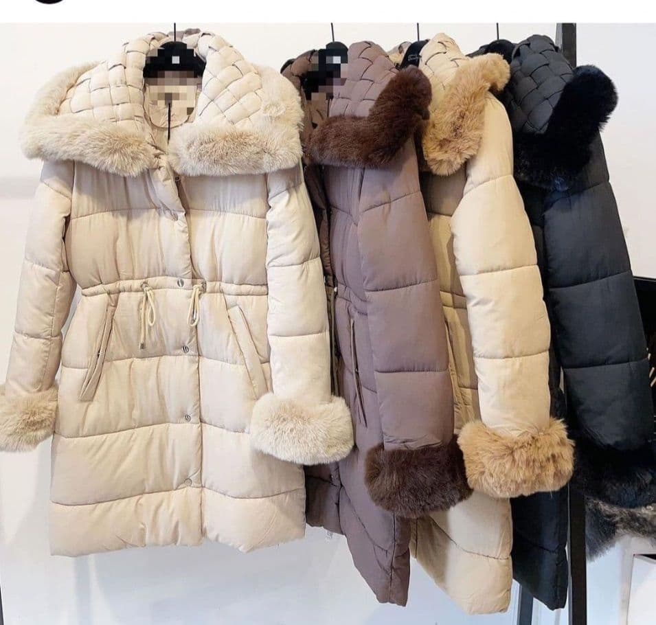Faux Fur Drawstring Coast