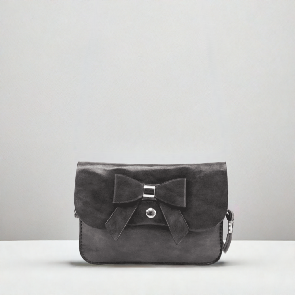 Black- Bow Small Crossbody Bag