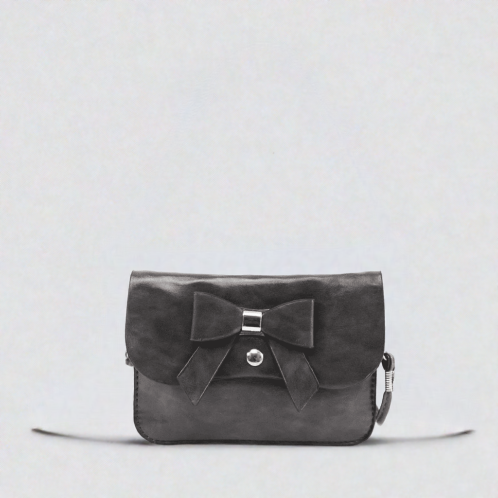Black- Bow Small Crossbody Bag