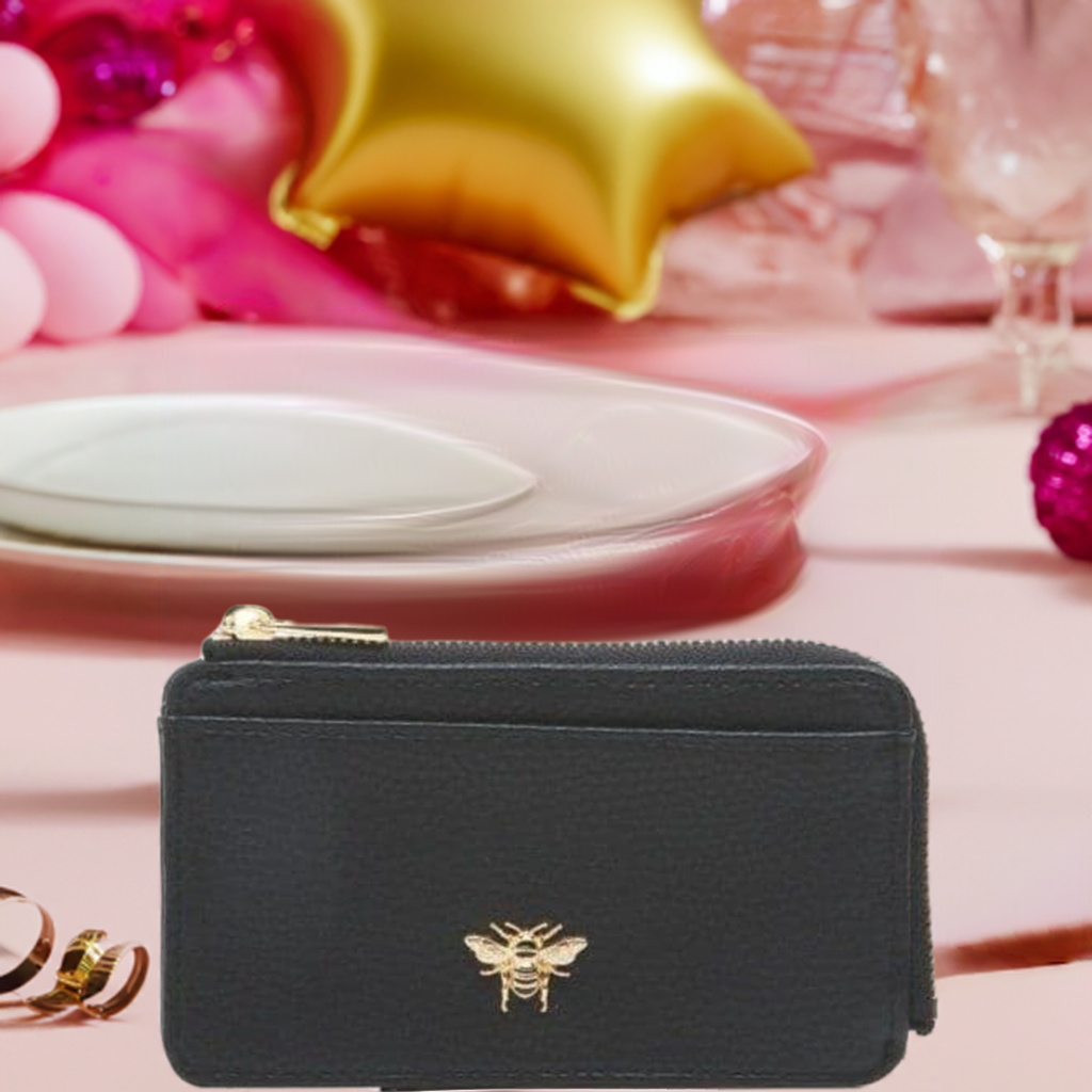 Alice Wheeler Bath Coin Purse - Black