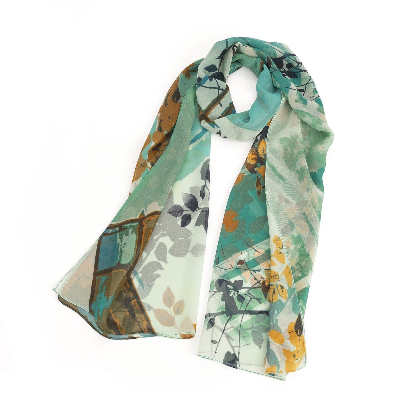 Green tone scarf. SC33277