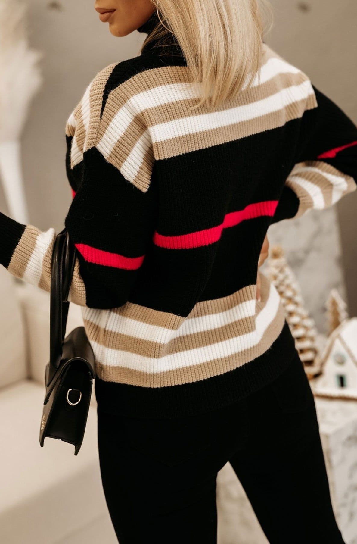 Kym Striped Polo Jumper