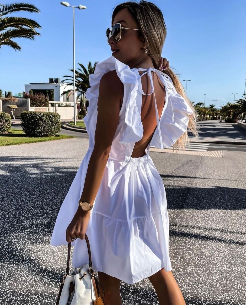 Pink Dubai Dreams Open Back Boho Dress
