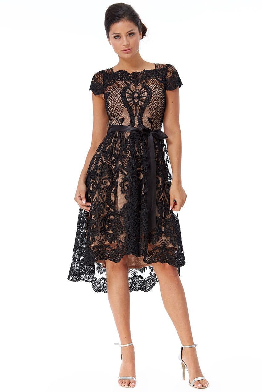 scallop hem lace dress Zunie Kids' Scallop Hem Lace Dress in Lilac at Nordstrom, Size 2T