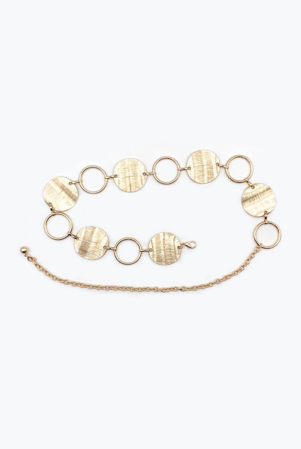 Silver Disc Chain Belt