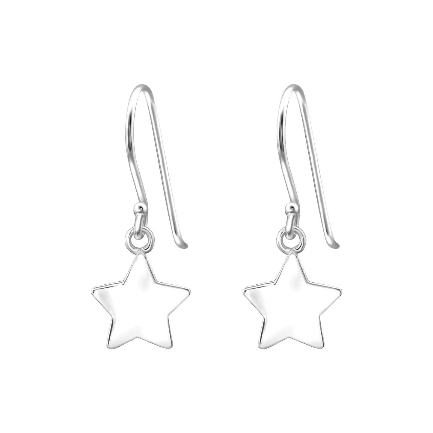 Star - 925 Sterling Silver Plain Earrings For Women's Best Friends Gift, Bridal Jewellery by Clarissas Boutique