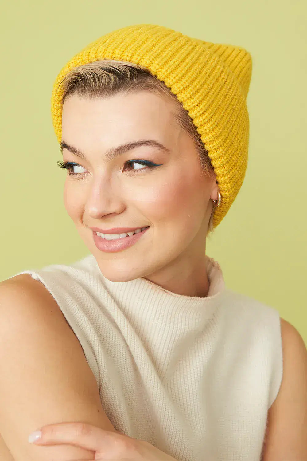 Yellow - Banana Peel Blend Beanie Hat