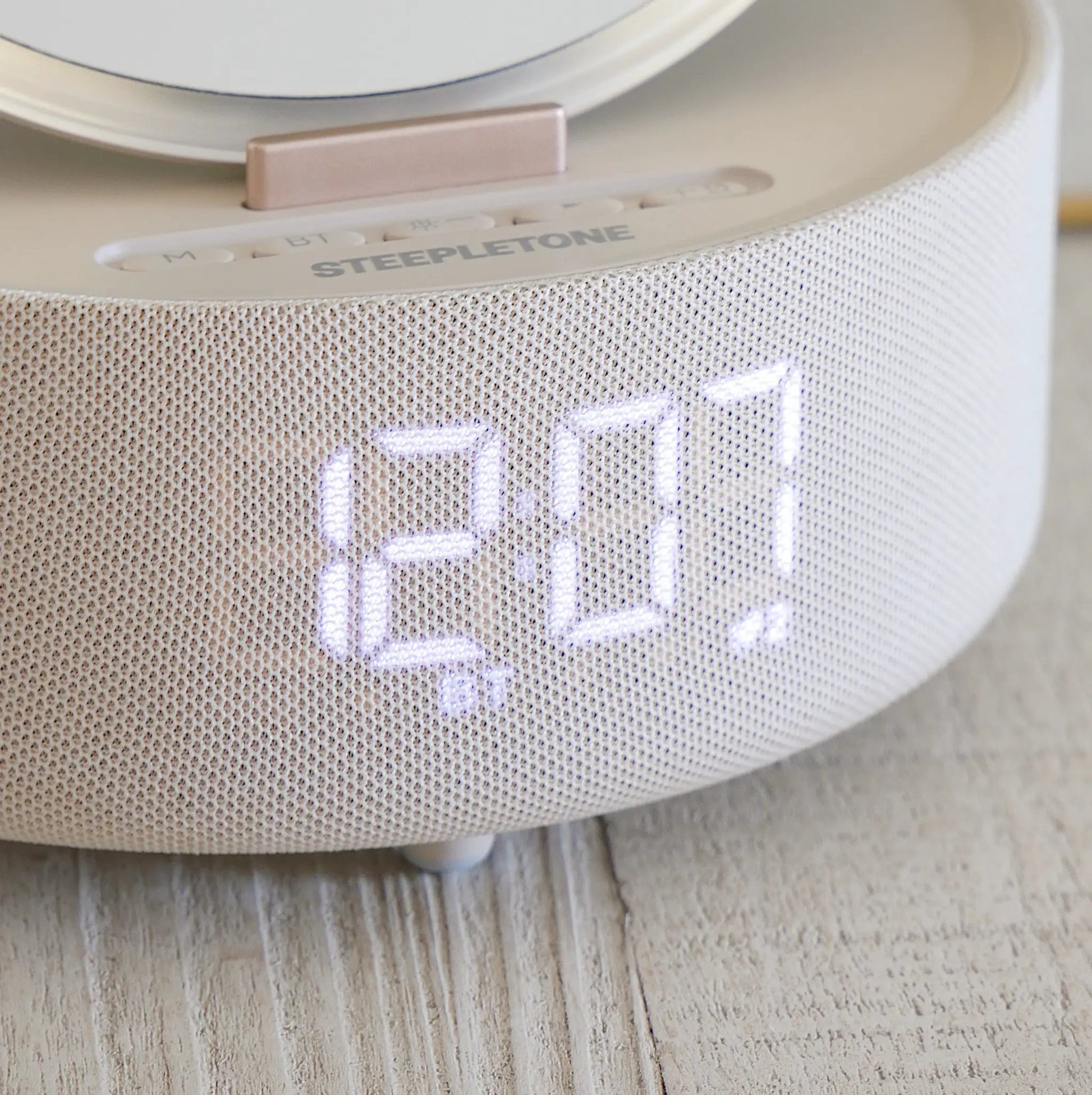 Glow Light Up Mirror With Wireless Charger And Bluetooth Speaker Alarm Clock by Clarissas Boutique