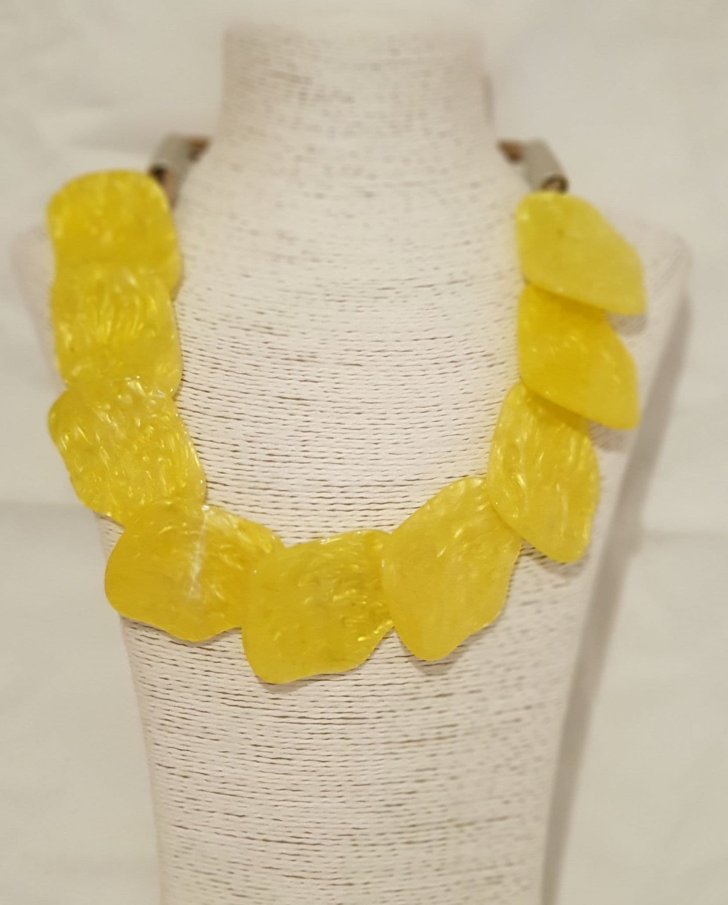 Necklace With Lobster and Clasp And Chain Extender - Yellow