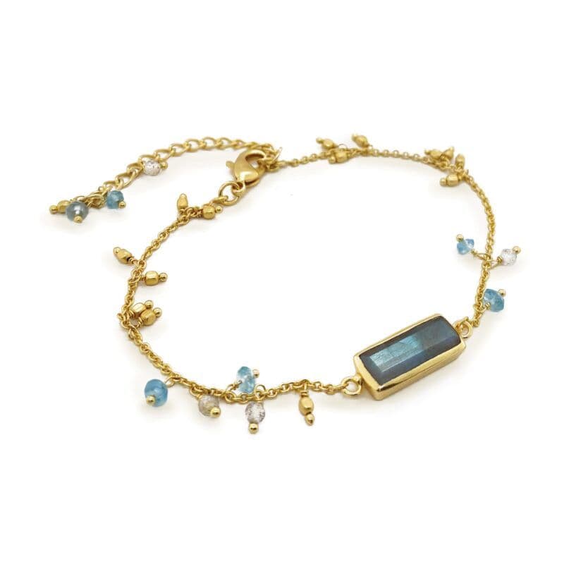 Nordic Nights Labradorite And Gem Bead Bracelet