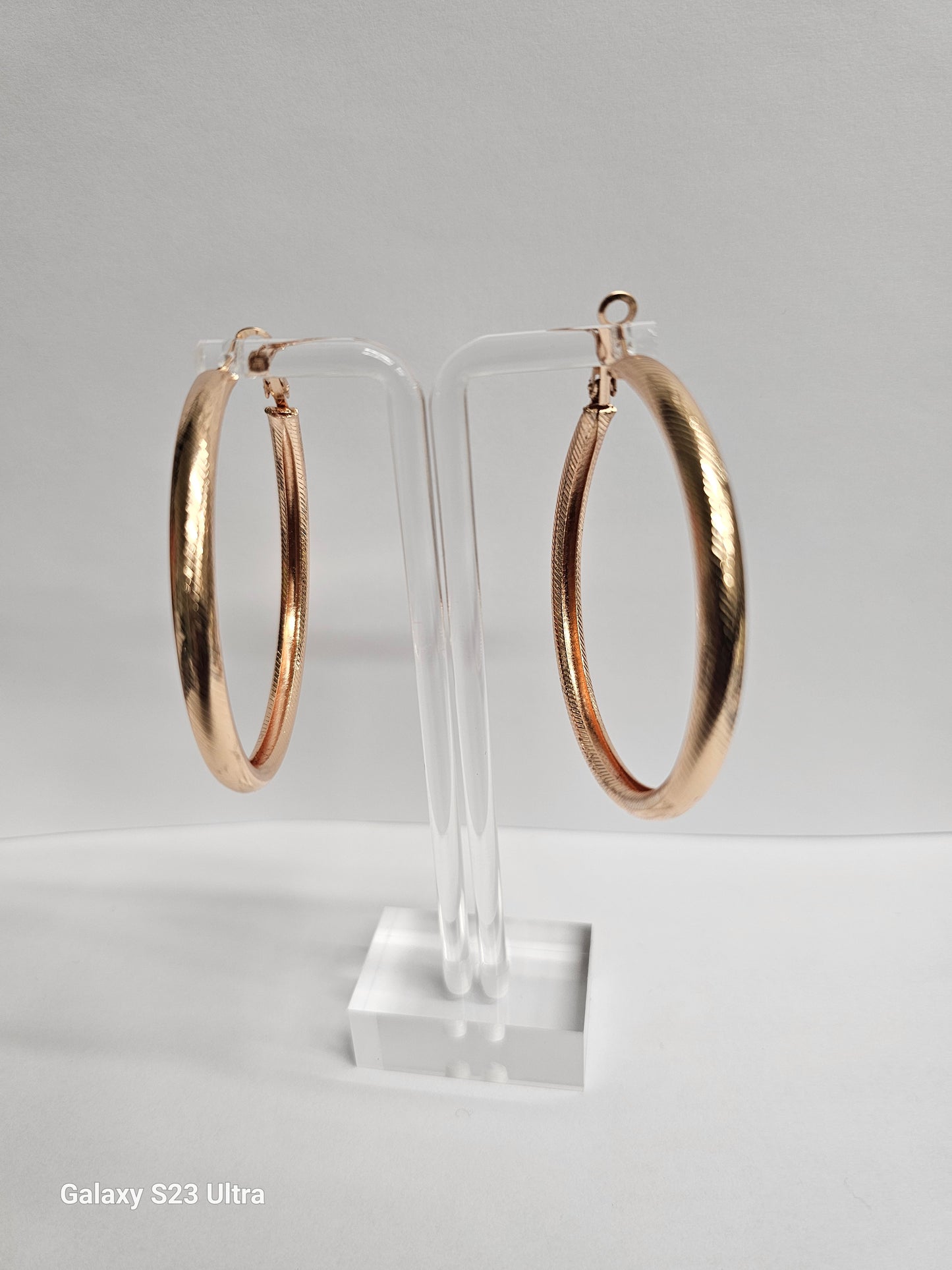 Elegant Gold Plated Hoop Earrings