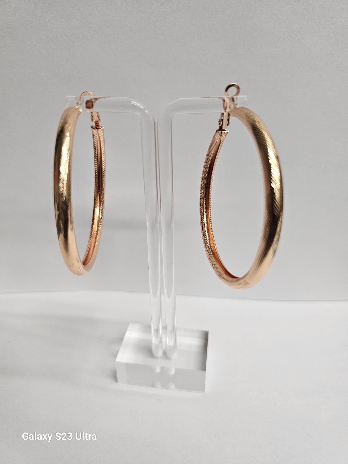 Elegant Gold Plated Hoop Earrings