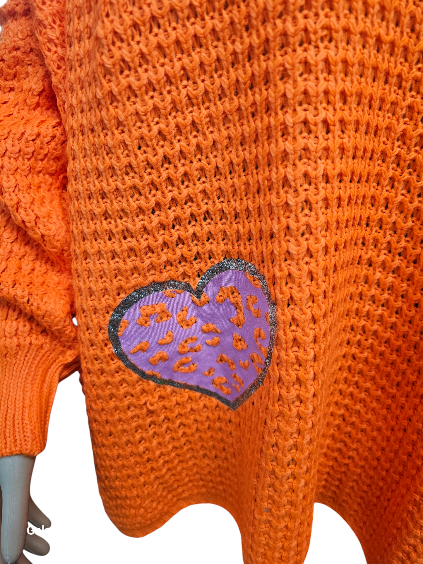 Cosy Chic Orange Knit Jumper - Plus Size