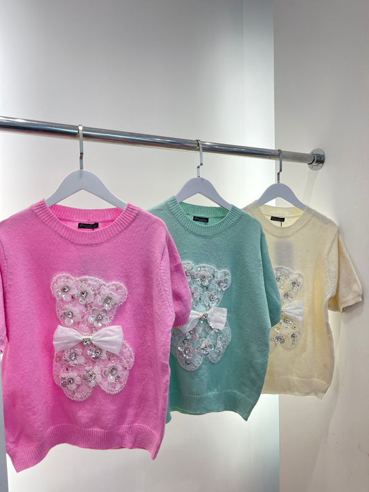 Elegant Embellished Teddy Knitwear - A Perfect Blend Of Playfulness & Luxury