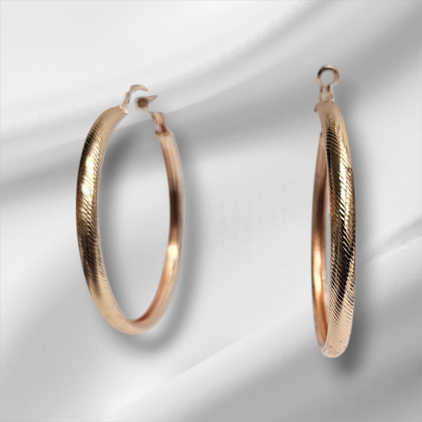 Elegant Gold Plated Hoop Earrings