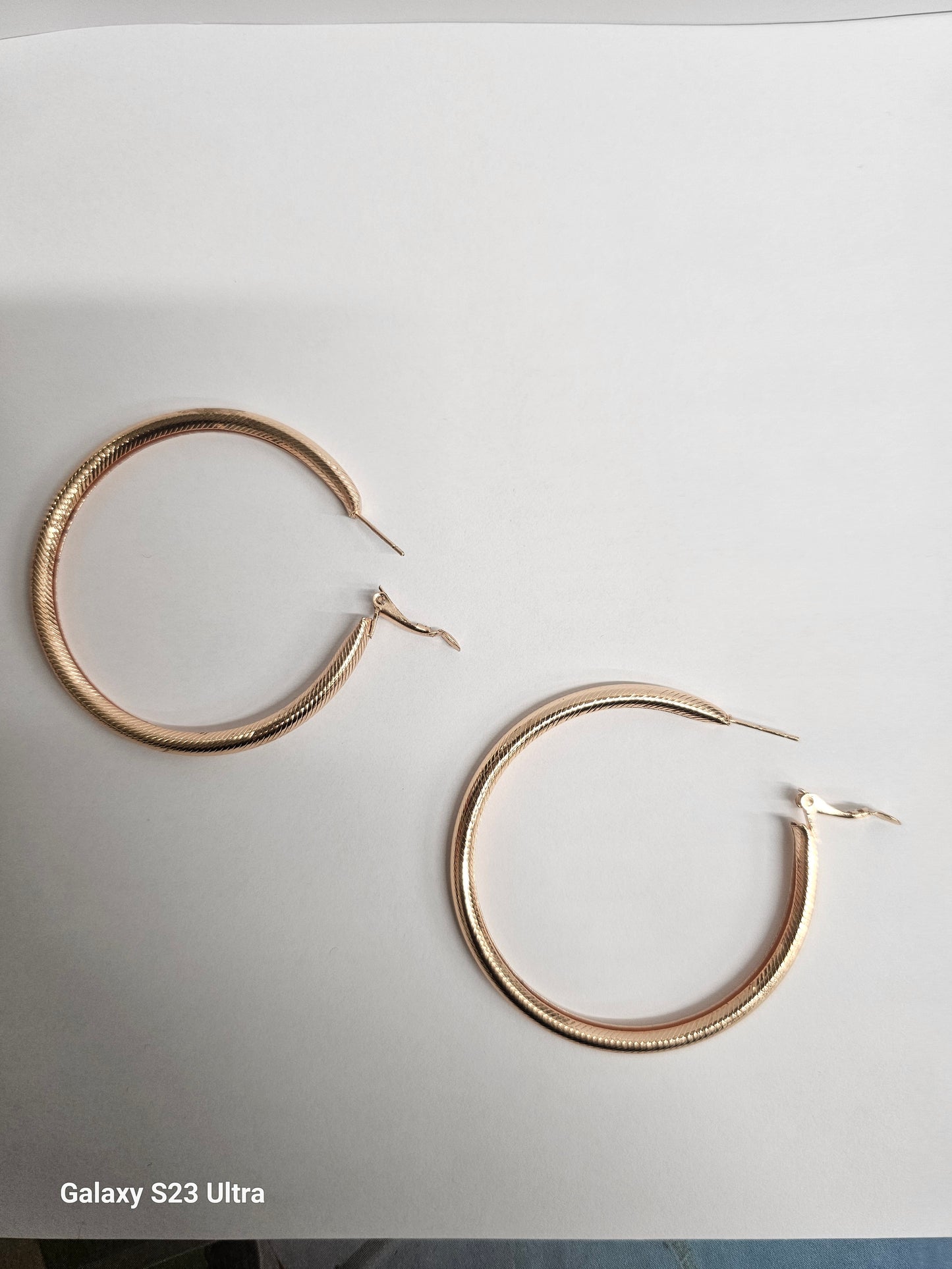 Elegant Gold Plated Hoop Earrings