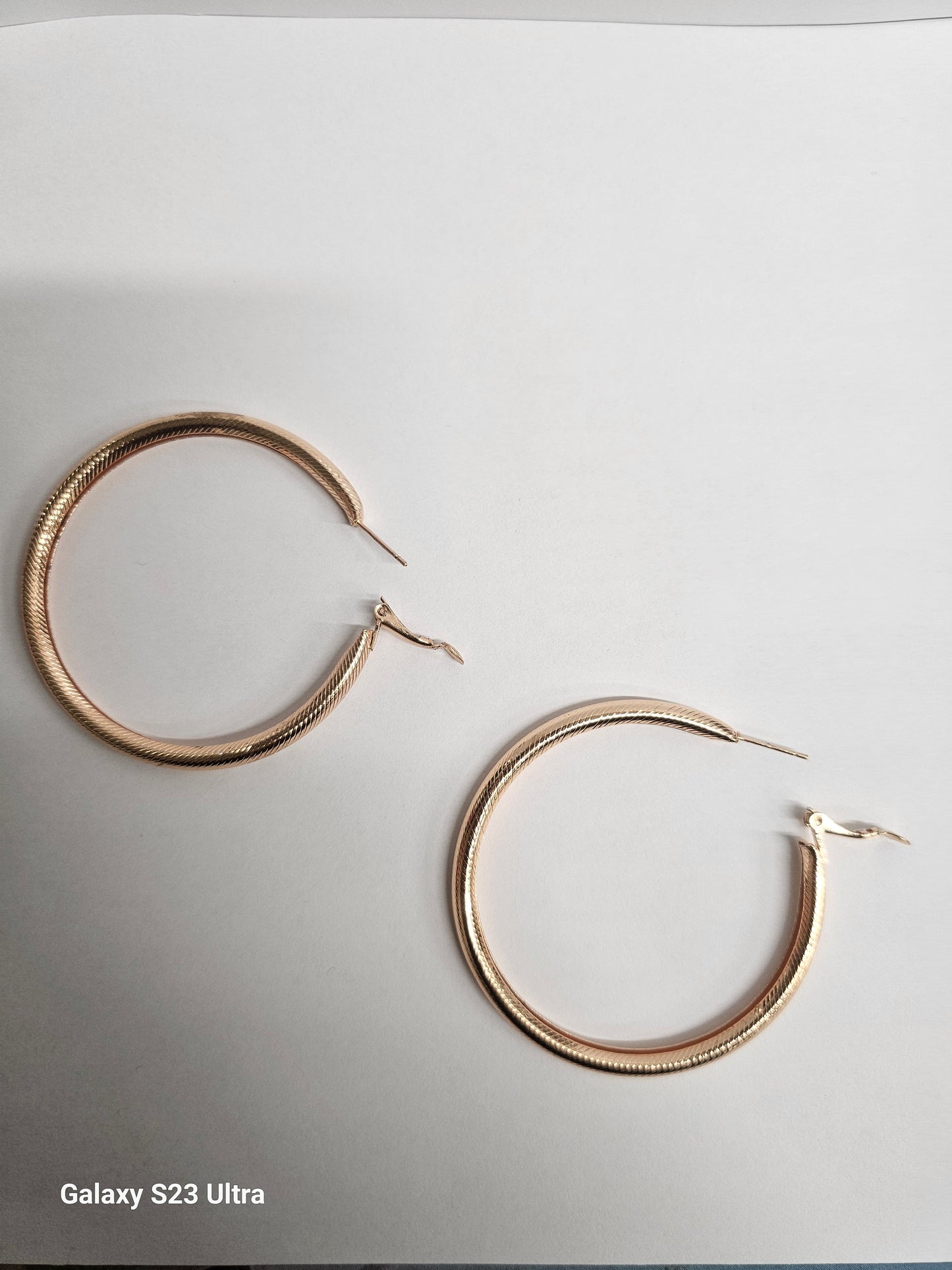 Elegant Gold Plated Hoop Earrings