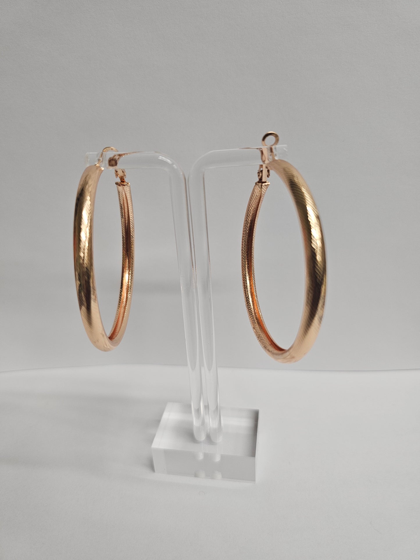 Elegant Gold Plated Hoop Earrings