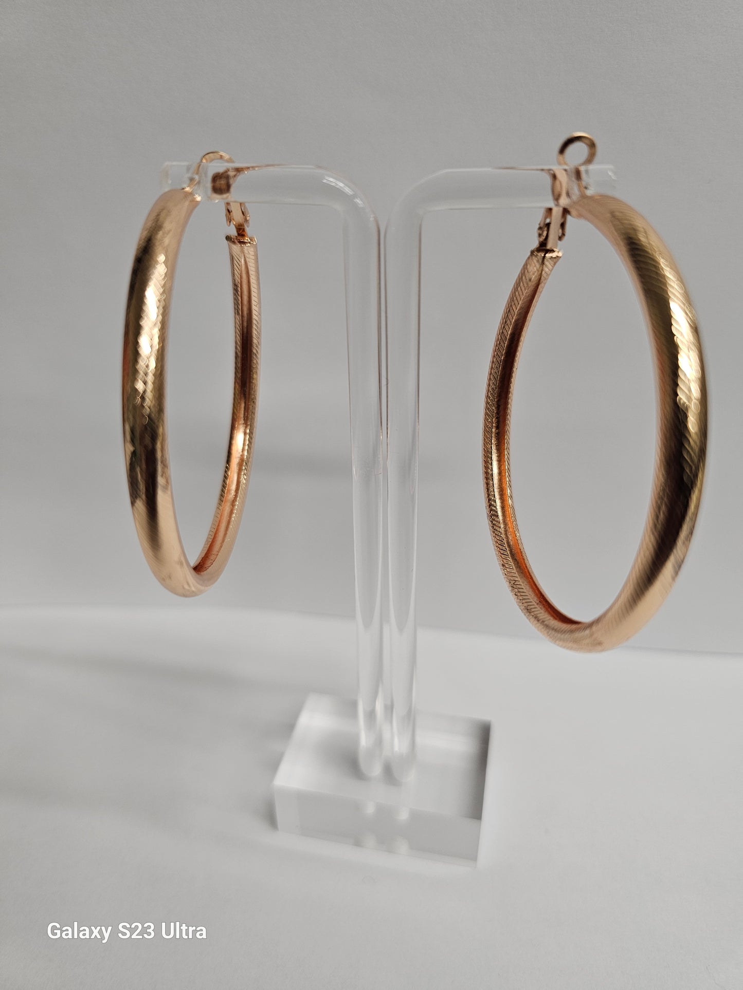 Elegant Gold Plated Hoop Earrings