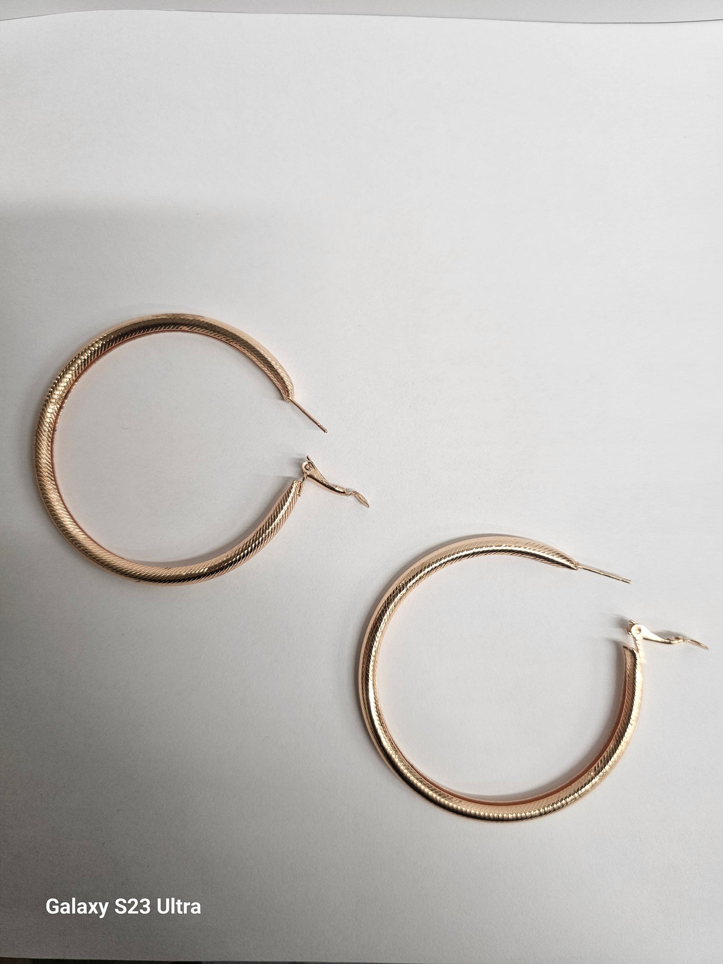 Elegant Gold Plated Hoop Earrings