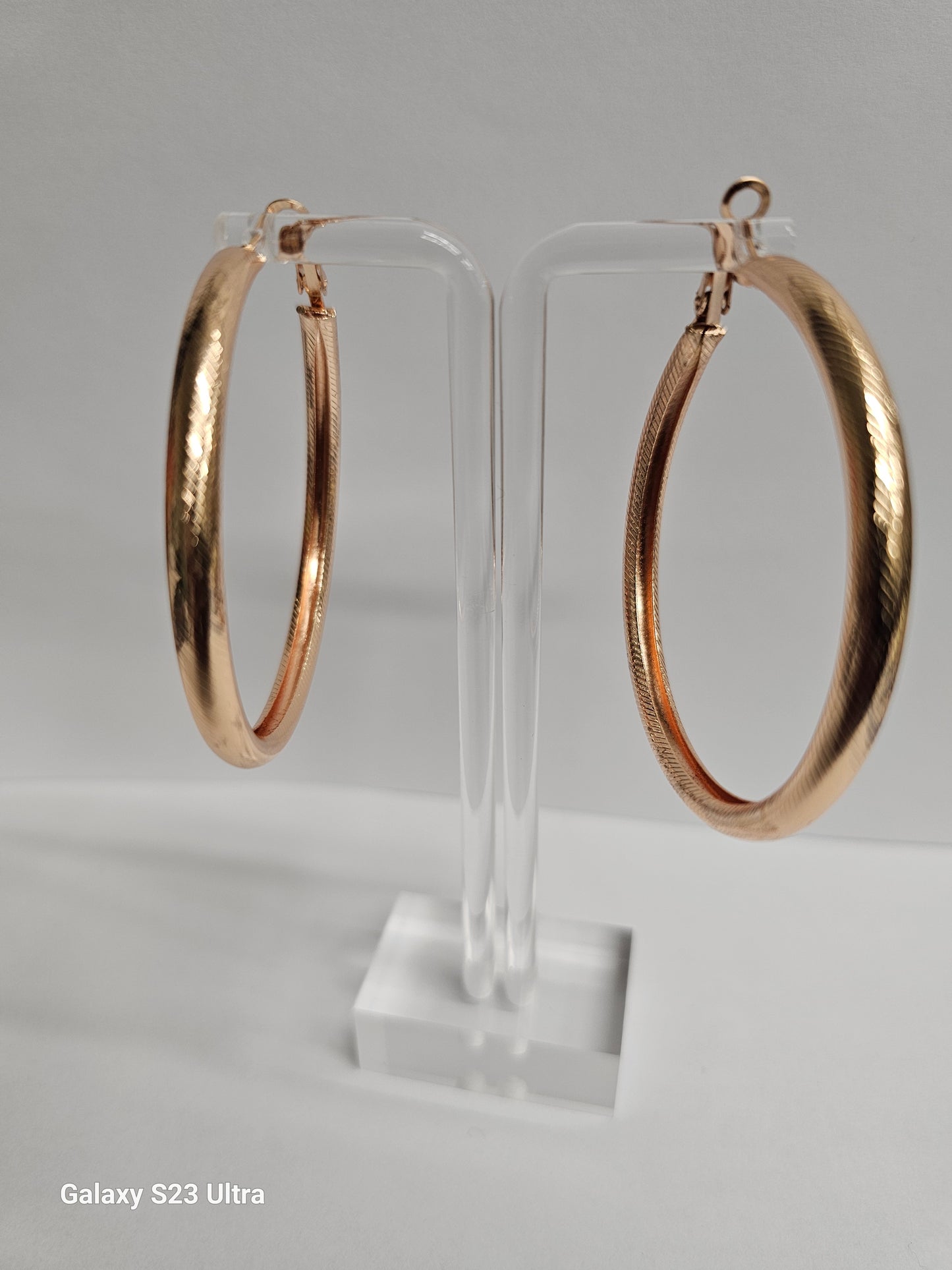 Elegant Gold Plated Hoop Earrings