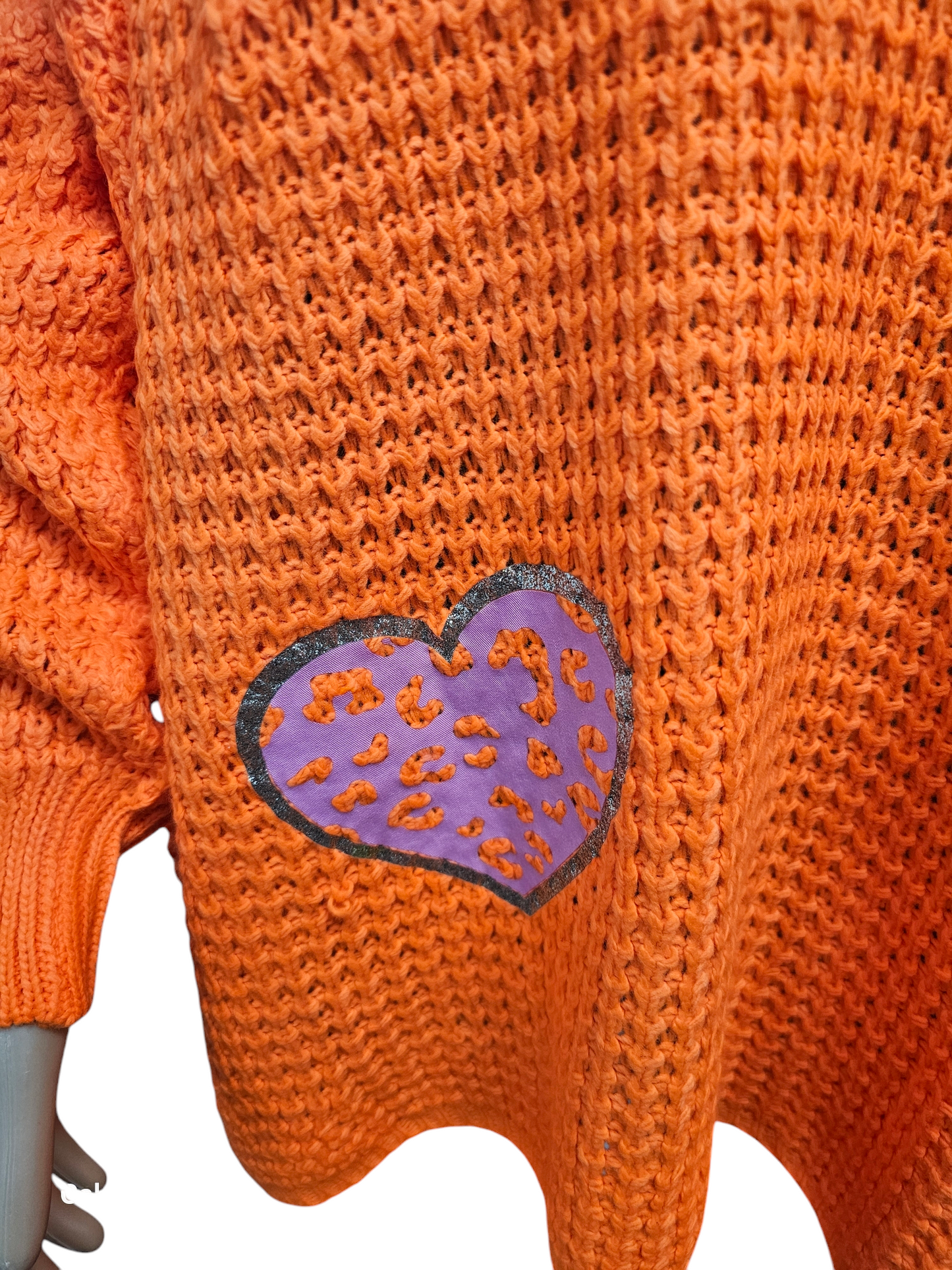 Cosy Chic Orange Knit Jumper - Plus Size