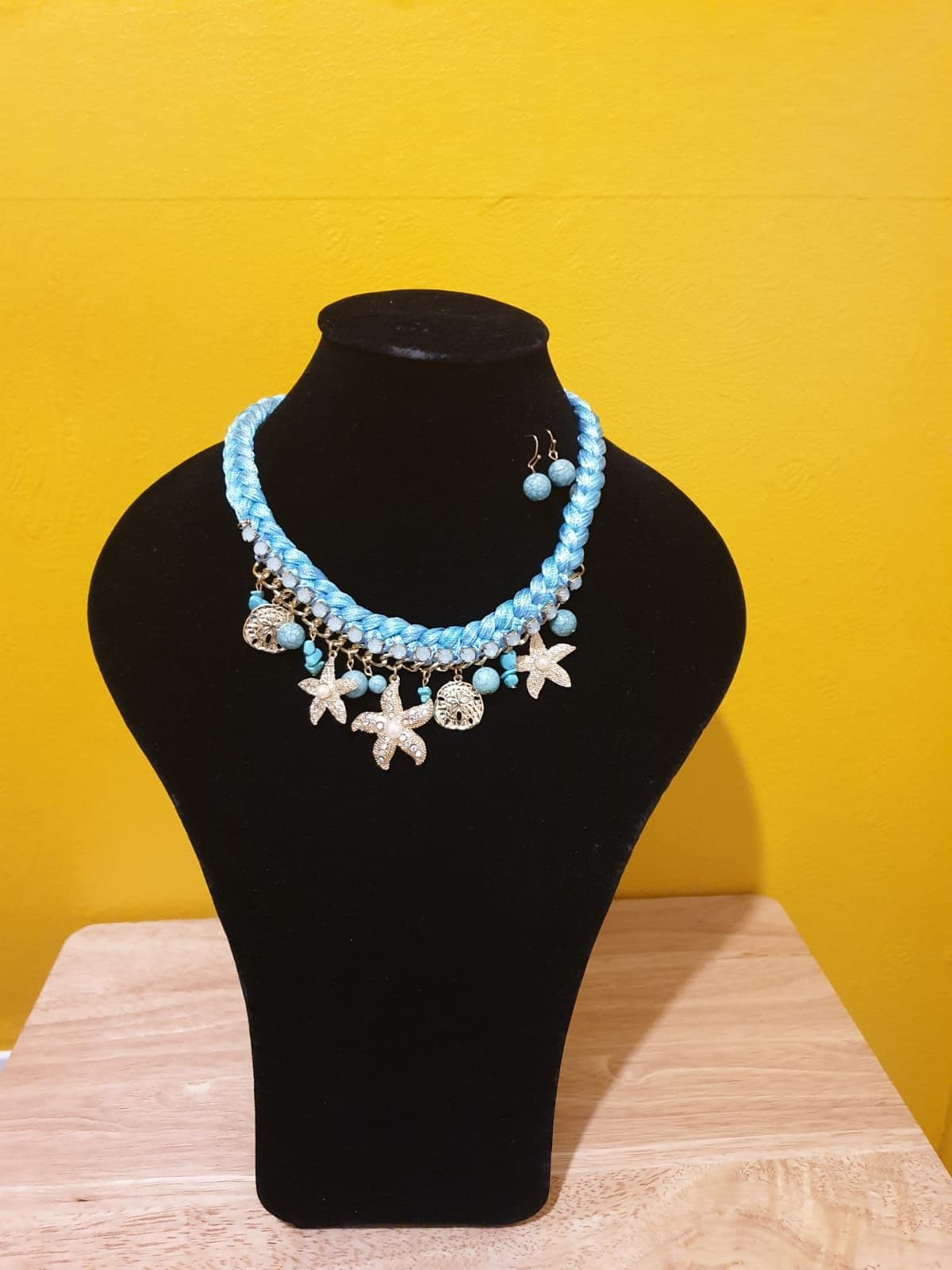 Turquoise Silk Necklace